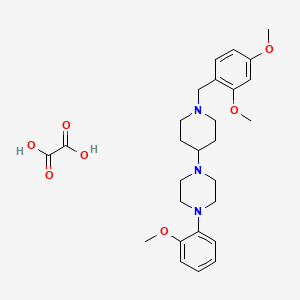 molecular formula C27H37N3O7 B3972180 1-[1-(2,4-dimethoxybenzyl)-4-piperidinyl]-4-(2-methoxyphenyl)piperazine oxalate 