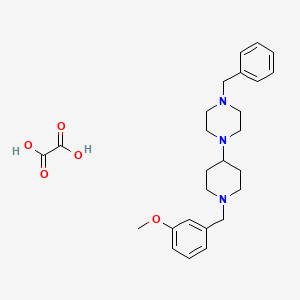 molecular formula C26H35N3O5 B3972187 1-benzyl-4-[1-(3-methoxybenzyl)-4-piperidinyl]piperazine oxalate 