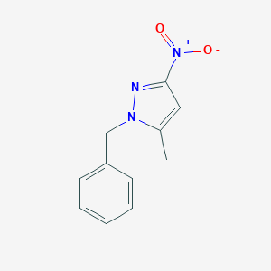 molecular formula C11H11N3O2 B397219 1-benzyl-5-methyl-3-nitro-1H-pyrazole CAS No. 898053-54-8
