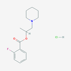 1-methyl-2-(1-piperidinyl)ethyl 2-fluorobenzoate hydrochloride