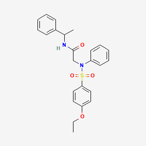 N~2~-[(4-ethoxyphenyl)sulfonyl]-N~2~-phenyl-N~1~-(1-phenylethyl)glycinamide