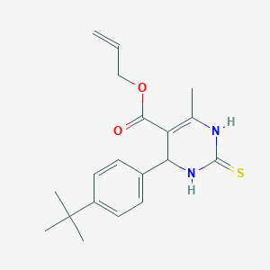 allyl 4-(4-tert-butylphenyl)-6-methyl-2-thioxo-1,2,3,4-tetrahydro-5-pyrimidinecarboxylate