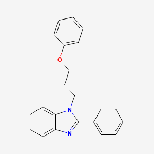 molecular formula C22H20N2O B3972249 1-(3-phenoxypropyl)-2-phenyl-1H-benzimidazole 