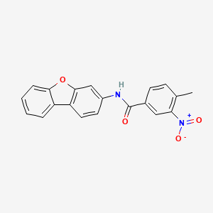 molecular formula C20H14N2O4 B3972342 N-dibenzo[b,d]furan-3-yl-4-methyl-3-nitrobenzamide 