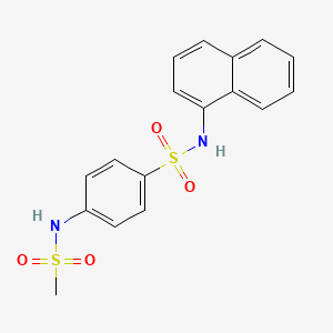 4-[(methylsulfonyl)amino]-N-1-naphthylbenzenesulfonamide