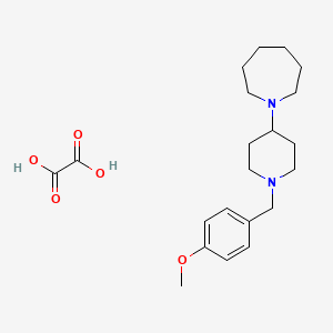 molecular formula C21H32N2O5 B3972377 1-[1-(4-methoxybenzyl)-4-piperidinyl]azepane oxalate 