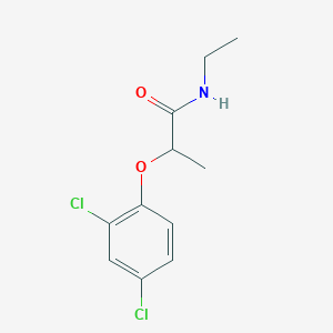 molecular formula C11H13Cl2NO2 B3972385 2-(2,4-dichlorophenoxy)-N-ethylpropanamide 