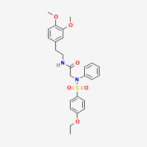 N-[2-(3,4-DIMETHOXYPHENYL)ETHYL]-2-(N-PHENYL4-ETHOXYBENZENESULFONAMIDO)ACETAMIDE