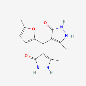 4,4'-[(5-methyl-2-furyl)methylene]bis(3-methyl-1H-pyrazol-5-ol)