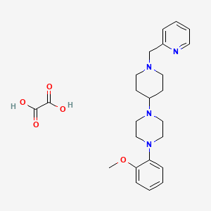 1-(2-methoxyphenyl)-4-[1-(2-pyridinylmethyl)-4-piperidinyl]piperazine oxalate