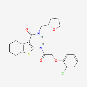 2-{[(2-chlorophenoxy)acetyl]amino}-N-(tetrahydro-2-furanylmethyl)-4,5,6,7-tetrahydro-1-benzothiophene-3-carboxamide