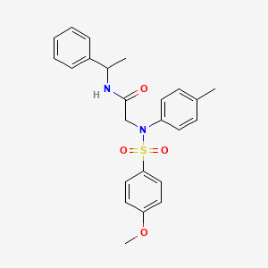 N~2~-[(4-methoxyphenyl)sulfonyl]-N~2~-(4-methylphenyl)-N~1~-(1-phenylethyl)glycinamide