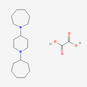 molecular formula C20H36N2O4 B3972568 1-(1-cycloheptyl-4-piperidinyl)azepane oxalate 