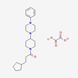 1-[1-(3-cyclopentylpropanoyl)-4-piperidinyl]-4-phenylpiperazine oxalate