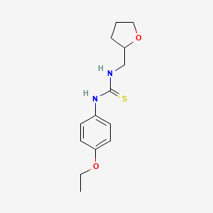 molecular formula C14H20N2O2S B3972618 N-(4-ethoxyphenyl)-N'-(tetrahydro-2-furanylmethyl)thiourea 