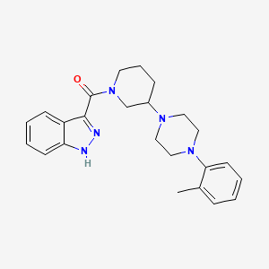 3-({3-[4-(2-methylphenyl)-1-piperazinyl]-1-piperidinyl}carbonyl)-1H-indazole