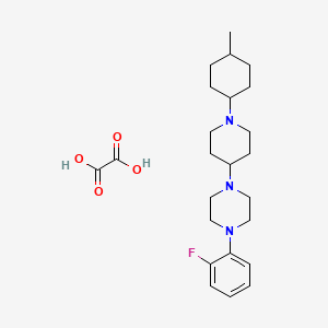 molecular formula C24H36FN3O4 B3972639 1-(2-fluorophenyl)-4-[1-(4-methylcyclohexyl)-4-piperidinyl]piperazine oxalate 