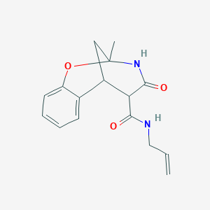 N-allyl-9-methyl-11-oxo-8-oxa-10-azatricyclo[7.3.1.0~2,7~]trideca-2,4,6-triene-12-carboxamide