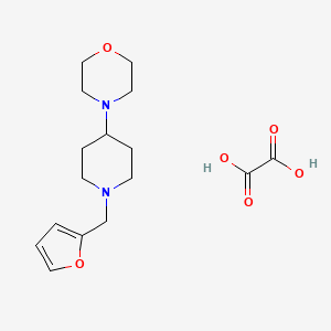 molecular formula C16H24N2O6 B3972686 4-[1-(2-furylmethyl)-4-piperidinyl]morpholine oxalate 