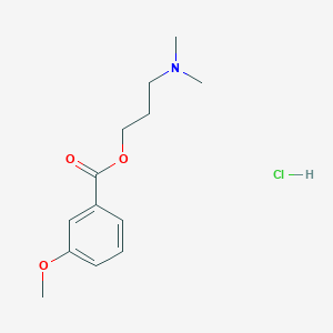 3-(dimethylamino)propyl 3-methoxybenzoate hydrochloride