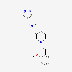 ({1-[2-(2-methoxyphenyl)ethyl]-3-piperidinyl}methyl)methyl[(1-methyl-1H-pyrazol-4-yl)methyl]amine