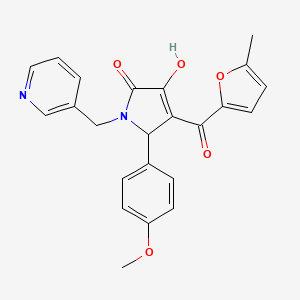 3-hydroxy-5-(4-methoxyphenyl)-4-(5-methyl-2-furoyl)-1-(3-pyridinylmethyl)-1,5-dihydro-2H-pyrrol-2-one