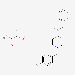 molecular formula C22H27BrN2O4 B3972751 N-benzyl-1-(4-bromobenzyl)-N-methyl-4-piperidinamine oxalate 