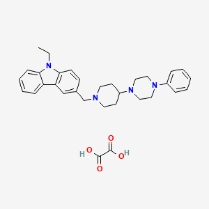 9-ethyl-3-{[4-(4-phenyl-1-piperazinyl)-1-piperidinyl]methyl}-9H-carbazole oxalate