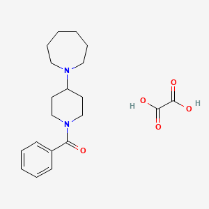 molecular formula C20H28N2O5 B3972767 1-(1-benzoyl-4-piperidinyl)azepane oxalate 