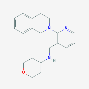 N-{[2-(3,4-dihydro-2(1H)-isoquinolinyl)-3-pyridinyl]methyl}tetrahydro-2H-pyran-4-amine