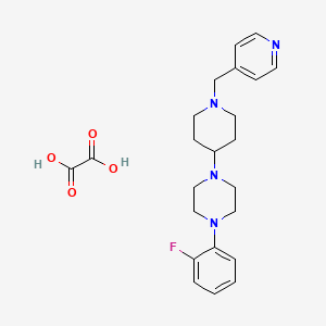 molecular formula C23H29FN4O4 B3972795 1-(2-fluorophenyl)-4-[1-(4-pyridinylmethyl)-4-piperidinyl]piperazine oxalate 