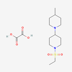 molecular formula C15H28N2O6S B3972801 1'-(ethylsulfonyl)-4-methyl-1,4'-bipiperidine oxalate 