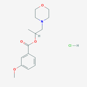 1-methyl-2-(4-morpholinyl)ethyl 3-methoxybenzoate hydrochloride