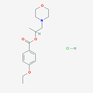 1-methyl-2-(4-morpholinyl)ethyl 4-ethoxybenzoate hydrochloride