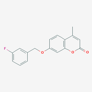 7-[(3-fluorobenzyl)oxy]-4-methyl-2H-chromen-2-one