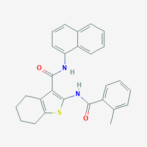 2-[(2-methylbenzoyl)amino]-N-1-naphthyl-4,5,6,7-tetrahydro-1-benzothiophene-3-carboxamide