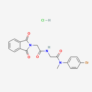 N~1~-(4-bromophenyl)-N~2~-[(1,3-dioxo-1,3-dihydro-2H-isoindol-2-yl)acetyl]-N~1~-methylglycinamide hydrochloride