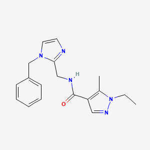 N-[(1-benzyl-1H-imidazol-2-yl)methyl]-1-ethyl-5-methyl-1H-pyrazole-4-carboxamide