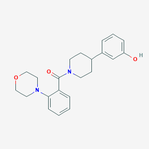 3-[1-(2-morpholin-4-ylbenzoyl)piperidin-4-yl]phenol