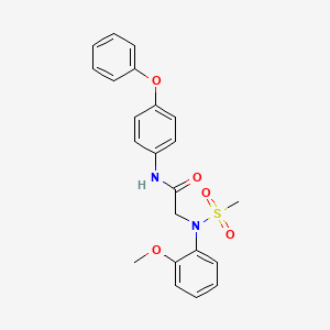 N~2~-(2-methoxyphenyl)-N~2~-(methylsulfonyl)-N~1~-(4-phenoxyphenyl)glycinamide