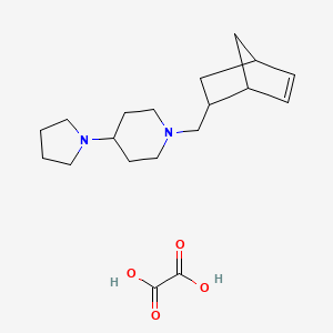 1-(bicyclo[2.2.1]hept-5-en-2-ylmethyl)-4-(1-pyrrolidinyl)piperidine oxalate