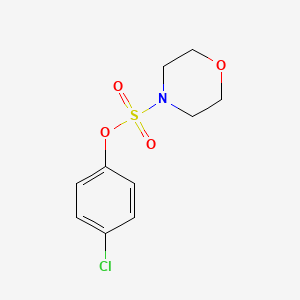 molecular formula C10H12ClNO4S B3973014 4-chlorophenyl 4-morpholinesulfonate 