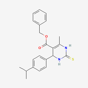 benzyl 4-(4-isopropylphenyl)-6-methyl-2-thioxo-1,2,3,4-tetrahydro-5-pyrimidinecarboxylate