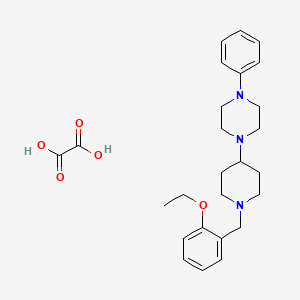 molecular formula C26H35N3O5 B3973061 1-[1-(2-ethoxybenzyl)-4-piperidinyl]-4-phenylpiperazine oxalate 