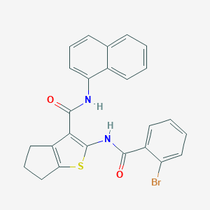 2-[(2-bromobenzoyl)amino]-N-(1-naphthyl)-5,6-dihydro-4H-cyclopenta[b]thiophene-3-carboxamide