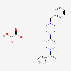 molecular formula C23H29N3O5S B3973096 1-benzyl-4-[1-(2-thienylcarbonyl)-4-piperidinyl]piperazine oxalate 