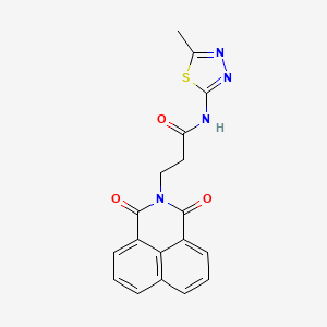 3-(1,3-dioxo-1H-benzo[de]isoquinolin-2(3H)-yl)-N-(5-methyl-1,3,4-thiadiazol-2-yl)propanamide