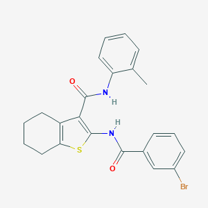 2-[(3-bromobenzoyl)amino]-N-(2-methylphenyl)-4,5,6,7-tetrahydro-1-benzothiophene-3-carboxamide