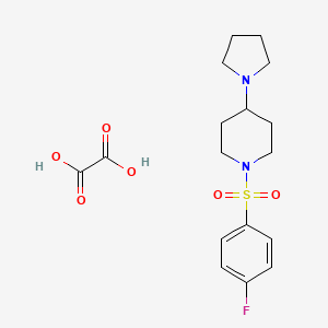 1-[(4-fluorophenyl)sulfonyl]-4-(1-pyrrolidinyl)piperidine oxalate