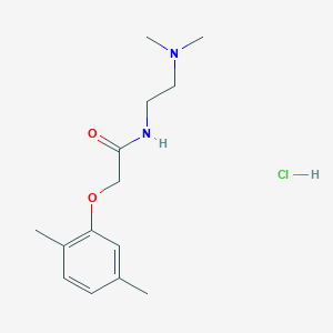 molecular formula C14H23ClN2O2 B3973141 N-[2-(dimethylamino)ethyl]-2-(2,5-dimethylphenoxy)acetamide hydrochloride 